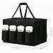musbus catering bag for doordash uber eats 22x14x13 Insulated Food Delivery Bag with Cup Holders/Drink Carriers Premium XXL, Beverages, Grocery, Pizza, Commercial Quality Hot and Cold hot boxes