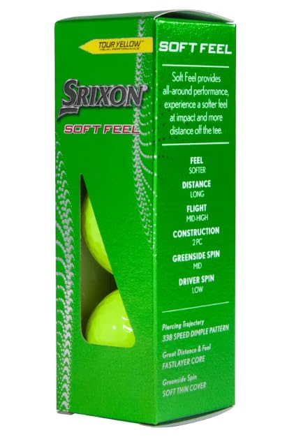 Srixon Soft Feel 13 Yellow AlignXL Golf Balls