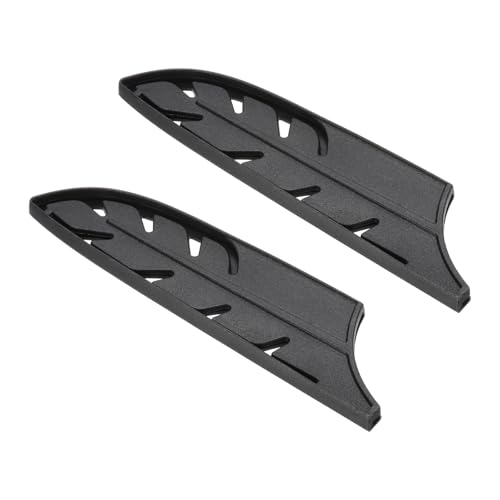 PATIKIL Fodere Protettivo In ABS Per Coltelli Di Sicurezza Per Coltello Santoku 5, Fodera Universale Protettiva Per Lame Da Taglio Per Cucina E Bar, Nero, 12.7 cm L, Confezione Da 2