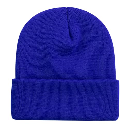 Image of ZOORON 1&2 Packs Beanie for Men Women Men's Beanie Hat Acrylic Knit Cuff Beanie Cap Slouchy Knit Skull Cap Warm Winter hat
