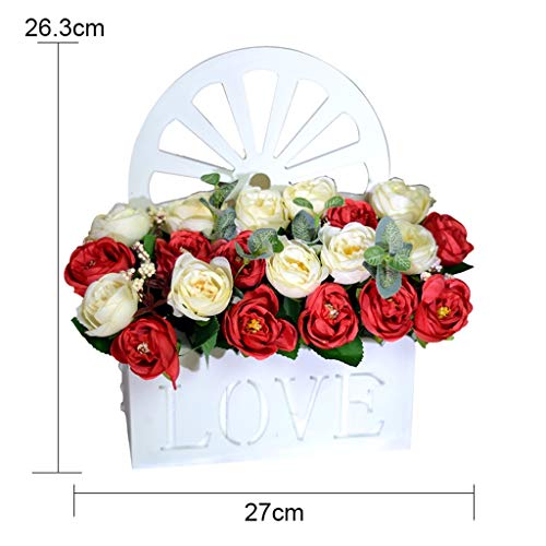 Fausses fleurs avec vase de table pour un décor sans entretien - 5