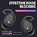 wedoking Bluetooth Sleep Headphones Mini True Wireless Bluetooth 5.2 Sleeping Earbuds,Invisible Earphones with Portable,Charger,Wireless Sleep Headsets Side Sleeper (Black)