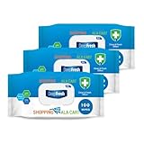 ShoppingAlaCart Multi-Purpose Cleaning Wipes for Home and Office, 100 Count Per Pack, Pop-Top, Resealable 100 Count (Pack of 3)