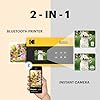 KODAK Mini Shot 2 ERA 2x3 Instant Digital Camera & Photo Printer, 38 Sheets, 2-in-1 Portable Print Camera, Bluetooth Smartphone Printer for iPhone & Android, 4PASS Dye Sublimation, Black