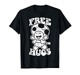 Nintendo Super Mario Toad Free Hugs Vintage Graphic T-Shirt