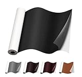 KOCOZA Leather Repair Patch, Self Adhesive Faux Leather Repair Tape Kit for Sofa, Furniture, Handbags, Car Seats, Cabinets, Office Chair, Couch, Vinyl Repair Kit. 5.9X39 inch, Black