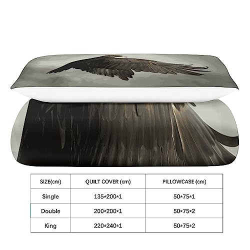Parure de lit feathers eagle feather avec taie single 135x200cm - 5