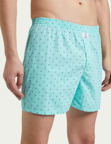 Image of Longies Cotton Mens Boxers Pack of 3 Regular Printed (LGBOXPO3VOO3 Grey,Pista,Orange3374 XL)