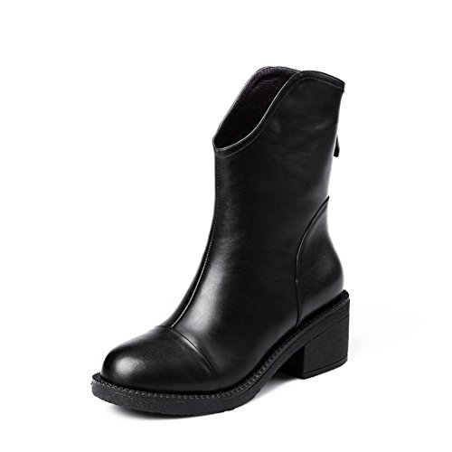 Bottes chevalier en cuir effet velours idéales pour le quotidien