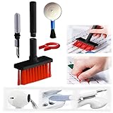 ⌨️🧹Fácil de desmontar el teclado y quitar el polvo penlar cleaning tool pc:el limpiador teclado está equipado con un extractor de teclas del teclado,y es fácil y conveniente quitar la tapa de la tecla.Con el colector de polvo incluido, puede soplar el polvo de manera fácil y efectiva.El keyboard cleaner brinda una limpieza profunda y completa de teclados,auriculares y más,lo que garantiza el entorno perfecto para el teclado,el kit limpieza airpods disfrute de la música y la protección auditiva.