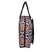Portable Craft Kits Storage Bag Cross Stitch Starter Kits Embroidery Project Bag Embroidery Tool Storage Tote with Multifunctional Pockets, Bag Only (Colorful Pattern)
