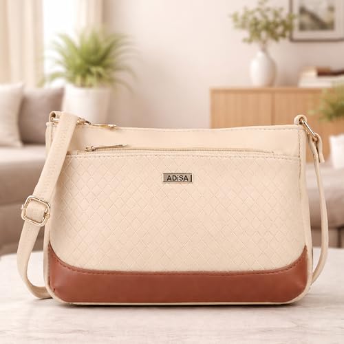 Image of ADISA Women Girls Color Block Cross Body Sling Bag (SL5168)