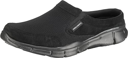 Skechers Herren Equalizer Coast To Coast Hausschuh, Schwarz Bbk, 43 EU
