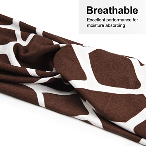 Marchqueen Animal-6Pcs Wide Headbands For Women Non Slip Stretchy Boho Hair Bands For Women'S Hair Fashion Hair Accessories thumb #3