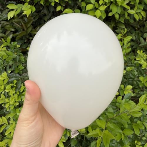 Image of 5 inch White Sand Latex Balloons, 100 pcs Mini Thick Beige Party Balloons for Birthday Wedding Baby Shower Decorations (White Sand)