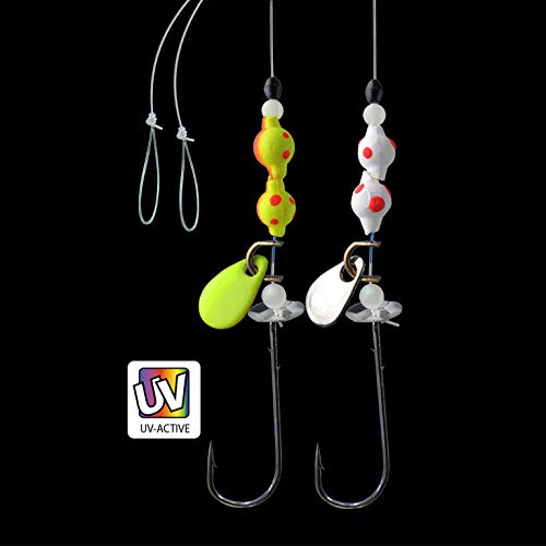 Jenzi Haken, Fishing Hook, 35cm oder 70cm Länge, Hakengröße 1 BZW. 2, Durchmesser 0,35mm o. 0,40mm, für Wels