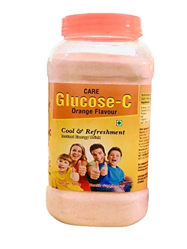 CARE GLUCOSE -C (ORANGE FLAVOUR) Instant Energy Health Drink Regular - 500gm Jar PACK OF 1