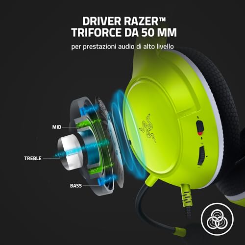 Kaira X - Cuffie da Gioco Cablate Per Xbox Series X, S (Driver Triforce 50mm, Microfono Cardioide Hyperclear, Controlli Integrati, Compatibilità Multipiattaforma) Verde - Cuffia gaming - Immagine 1