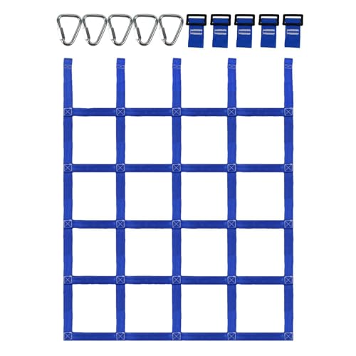 Kids Climbing Nets - Outdoor Load Bearing Net | Polyester Rope Ladder For Jungle Gyms | Training Climbing Net With Buckles | Playground Net Obstacle Course Training Net Outdoor Treehouse