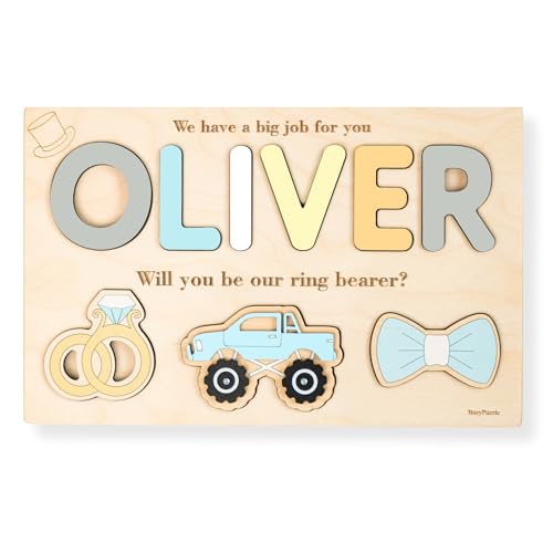 Ring Bearer Proposal Name Puzzle, Will You Be My Ring