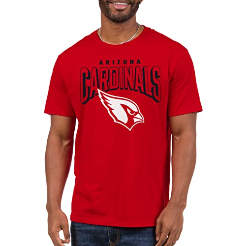 Junk Food NFL - Arizona Cardinals - Bold Logo - Officially Licensed Adult Short Sleeve Fan Tee for Men and Women