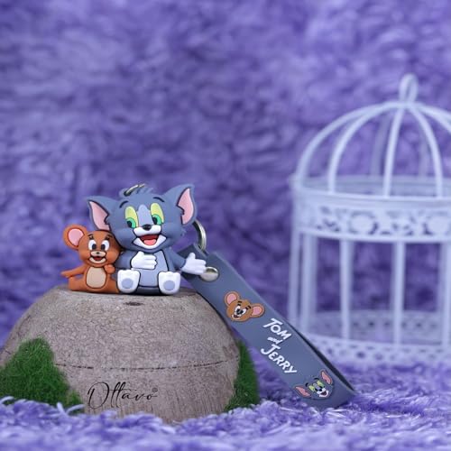Image of OTTAVO Cute Cartoon 3D Silicone High -Quality PVC Material Keychain, Suitable for Boys and Girls - Pack of 1.