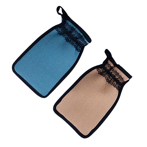 FOMIYES 6 Peças Luvas De Renda Luvas Sem Dedos Toalhas De Banho De Chuveiro Luvas Esfoliantes Luvas