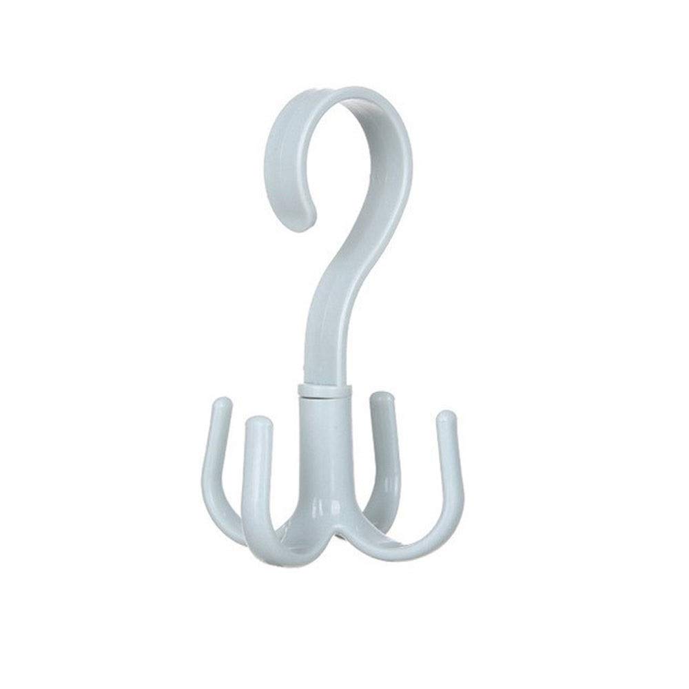 JINGYAN Standard Hangers Space Saving Bag Holder Hanger Wardrobes Clothes Rack 360 Degree Rotation Shoes Belt Scarf Hanging(Blue)