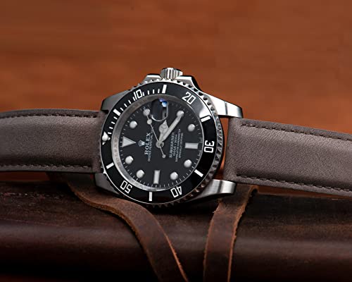 Ottoody Leather Watch Bands Quick Release, Elegant Top Grain Leather Watch Straps For Men & Women, Choice Of Color & Width - 18Mm, 19Mm, 20Mm, 21Mm Or 22Mm Wristbands Bracelet For Watch & Smartwatch #TOP4