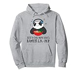 solo una ragazza che ama ramen e k-pop felpa con cappuccio