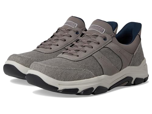 Rockport Men's Rhett Sneaker, Grey Canvas, 11 X-Wide