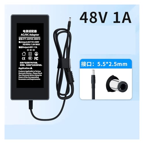 Transformateur 48V interface 5.5mm pour stopper les coupures de routeur