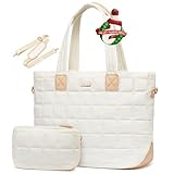 LOVEVOOK Puffer Tote Bag for Women, Fits 15.6 Inch...