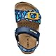 Geox Baby-Jungen B CHALKI Boy Sandal, Navy/Yellow, 24 EU