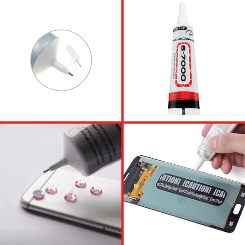 TRADMOBILE Glue B7000 Pro New Recipe 2021 6H Drying Super Glue for Repair Phones Smartphones Tablets Jewellery Books Binding Leather Shoes Paper 15 ml (15 ML)