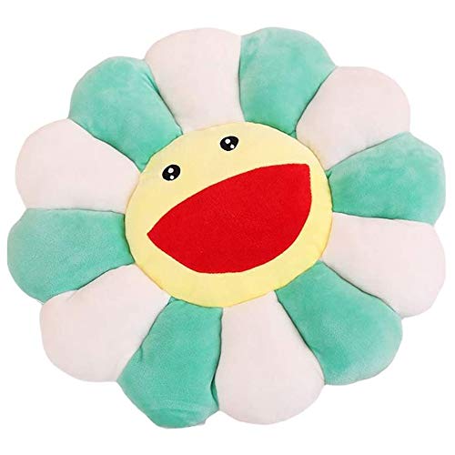 TEFU Flower Plush Pillow, Sunflower Pillow Soft & Comfortable Sunflower Smiley Cushion Colorful Sun Flower Plush Toy Home Bedroom Shop Restaurant...