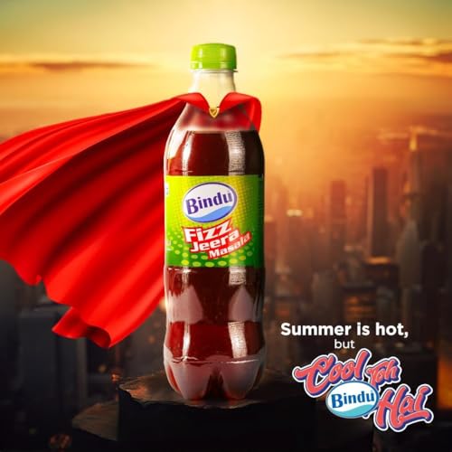 Image of Bindu Fizz Jeera Flavoured Carbonated Masala Soda Refreshing Summer Drink - 600 ml Pet Bottle