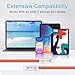 WLGQ Geek Industrial Style Handmade Custom USB C to C PD100W Skin-Friendly Liquid Silicone Material Fast Charging Cable USB-C Interface Device Universal Charging Cable (Orange 3.3Ft)