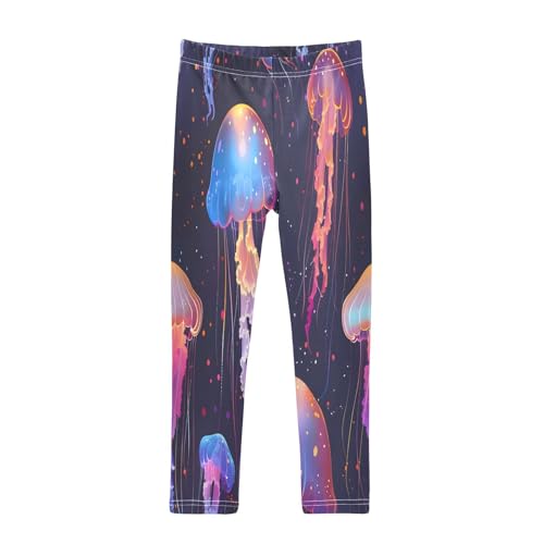Bolaz Toddler Girls Leggings Printed Yoga Pants Leggings Manta Jellyfish Innovative Page Design Soft Dreamy ATM for Kids