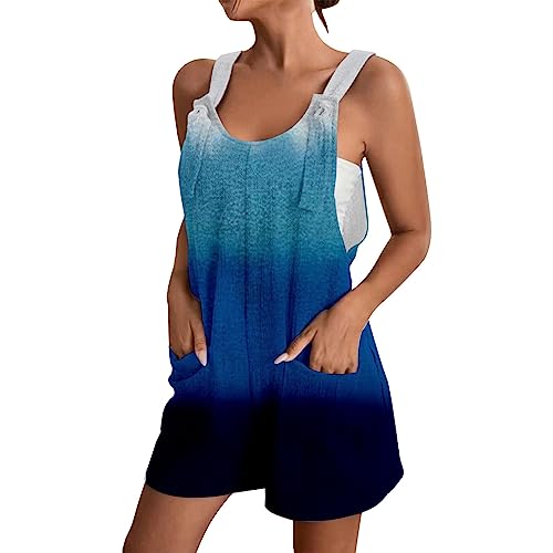 Combinaison imprimée grande taille pour femme à bretelles et jambes larges