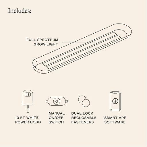 Miniatura 5 de Modern Sprout Growbar V2 Grow Light- Luz de crecimiento LED inteligente para interiores
