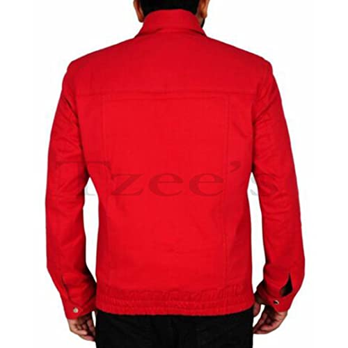 Image of Tzee's James Dean Rebel without a Cause Jacket-James Dean Jacket- Rebel without a Cause Jim Stark red Genuine Cotton jacket