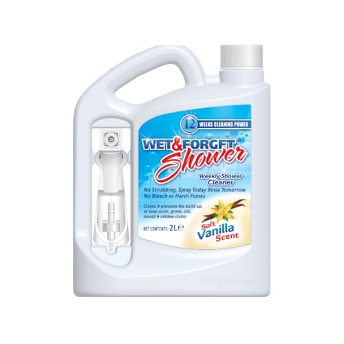 Wet & Forget Weekly Shower Cleaner No Scrubbing Required No Bleach Formula Vanilla Scented 2L
