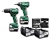 Produktbild HiKOKI Brushless 18V Combo-Kit KC18DD (Bohrschrauber, Schlagschrauber, Transportkoffer, inkl. 2x 5.0 Ah Akku und Ladegerät)