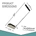 V-Shaped Deep Fryer Strainer Scoop, Frying Food Scoop, Skimmer Spoon, Deep Fryer Scoop, Oil Strainer & Food Crumbs Strainer for Busy Restaurants, Hotel & Home Kitchen Utensils by FryOilSaver Co.