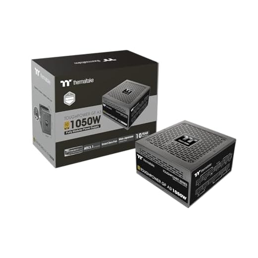 Thermaltake Toughpower GF A3 1050W, True 600W 12VHPWR Connectors on PSU & NVIDIA RTX 40 Series, ATX 3.0/PCI-E 5.0, 80+ Gold, SLI/Crossfire Ready Power Supply, PS-TPD-1050FNFAGU-L, 10 Year Warranty