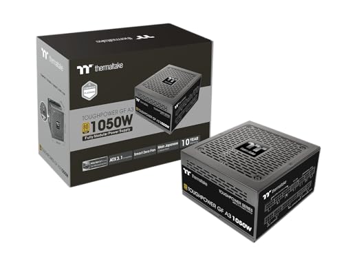 Image of Thermaltake Toughpower GF A3 1050W, True 600W 12V-2x6 Connectors on PSU & NVIDIA RTX 50 Series, ATX 3.1 /PCI-E 5.1, 80+ Gold, SLI /Crossfire Ready Power Supply, PS-TPD-1050FNFAGU-L, 10 Year Warranty