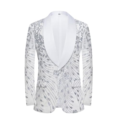 Veste de scène homme sequins blazer velours smoking de cérémonie chic
