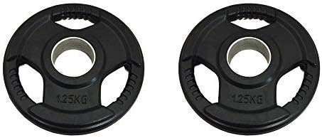 Fitness Health FH Rubber Olympic Weight Plate Set | 1.25kg 2.5kg 5kg 10kg 15kg 20kg 2 PC SET | 2" Barbell Plates GYM Bar Ego Crossfit Style