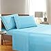 Elegant Comfort 1500 Series WRINKLE RESISTANT - Microfiber ULTRA SOFT LUXURIOUS 4 pcs Bed Sheet Set, Deep Pocket Up to 16" - QUEEN , Aqua Blue
